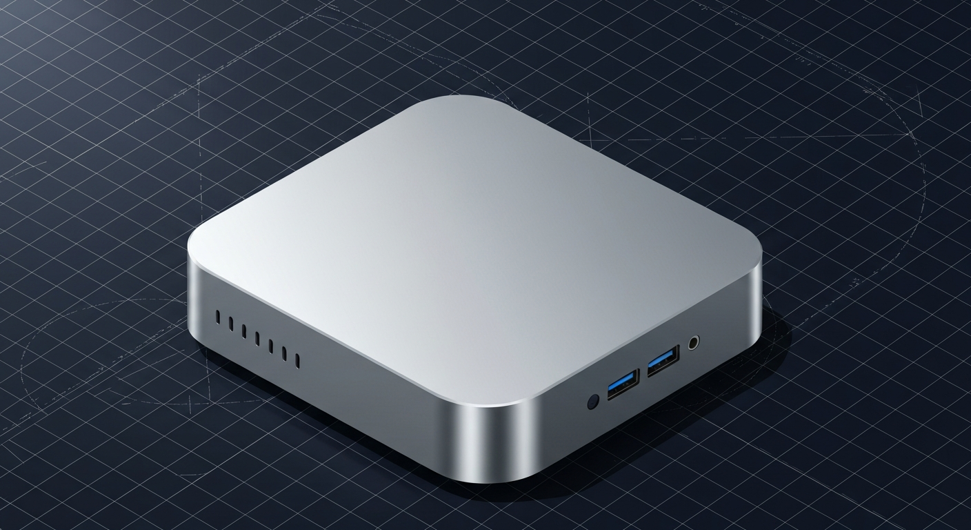 Apple M1 Ultra — stylized soc render