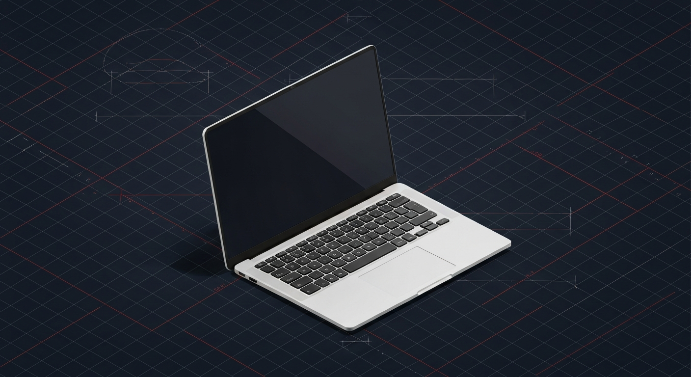 Framework Laptop 16 (RX 7700S) — stylized laptop render