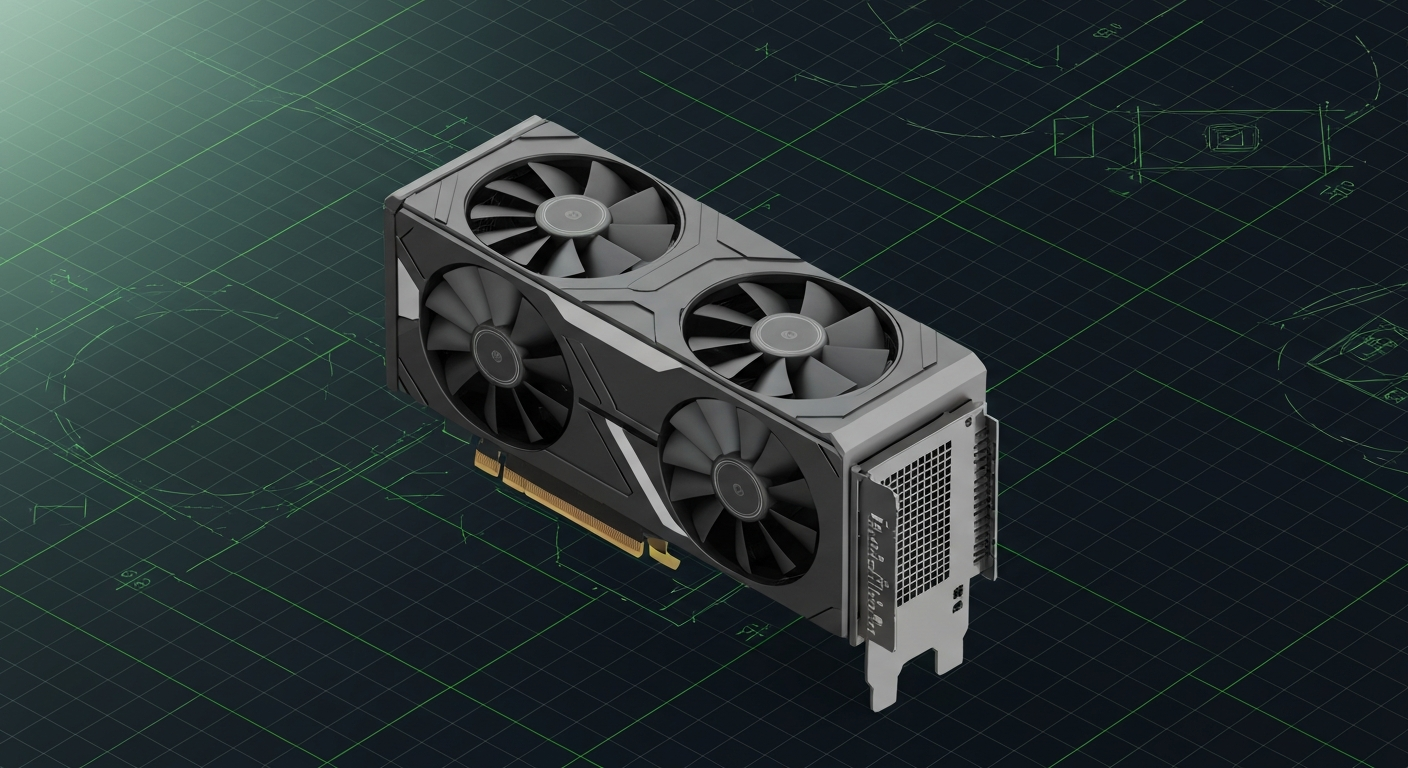 NVIDIA GeForce RTX 3080 12GB — stylized gpu render