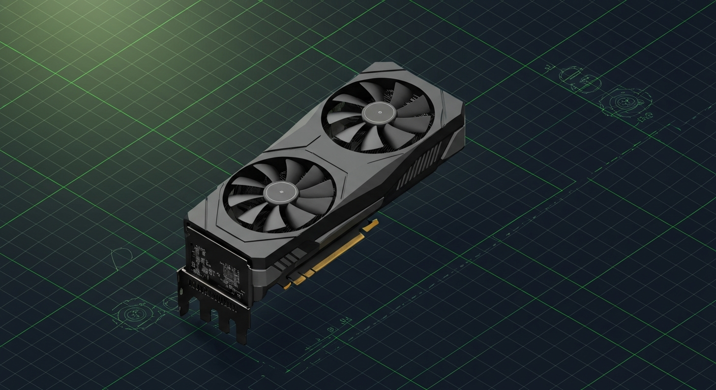 NVIDIA GeForce RTX 4070 Super — stylized gpu render