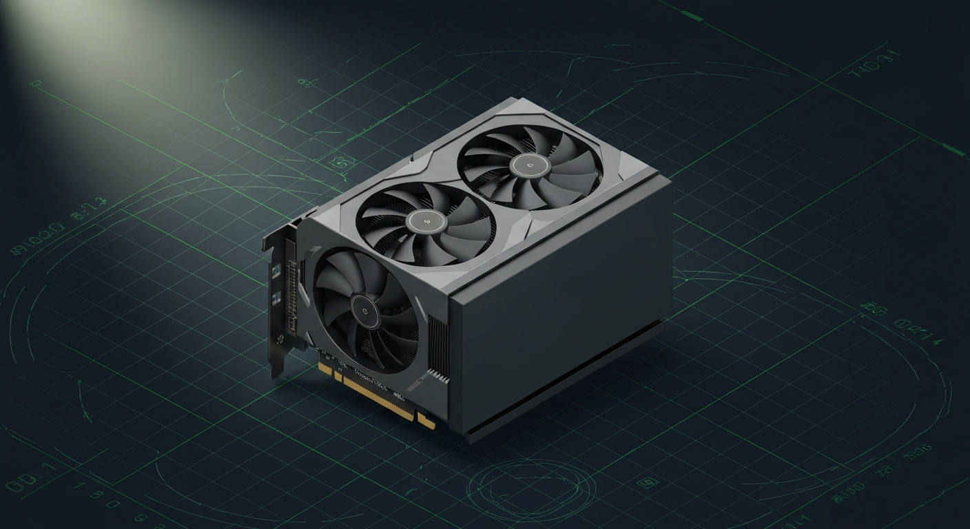 NVIDIA GeForce RTX 4070 — stylized gpu render