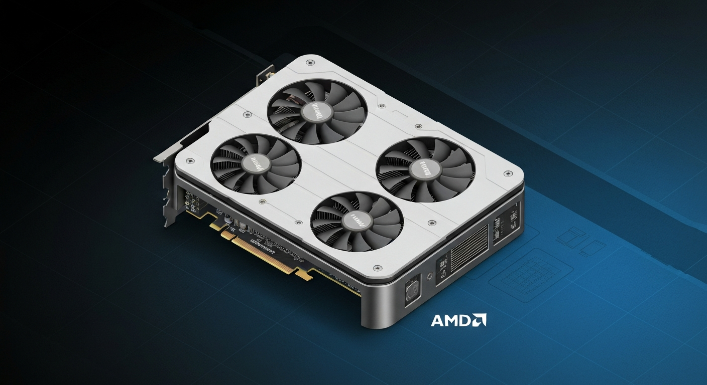 AMD Radeon RX 7900 XT — stylized gpu render
